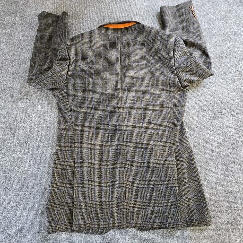 Rubensteins Blazer Mens 42LGray Plaid  Blend (New Orleans)